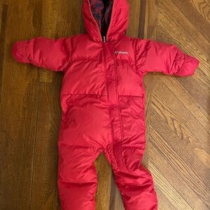 Columbia Bright Red Baby Snowsuit